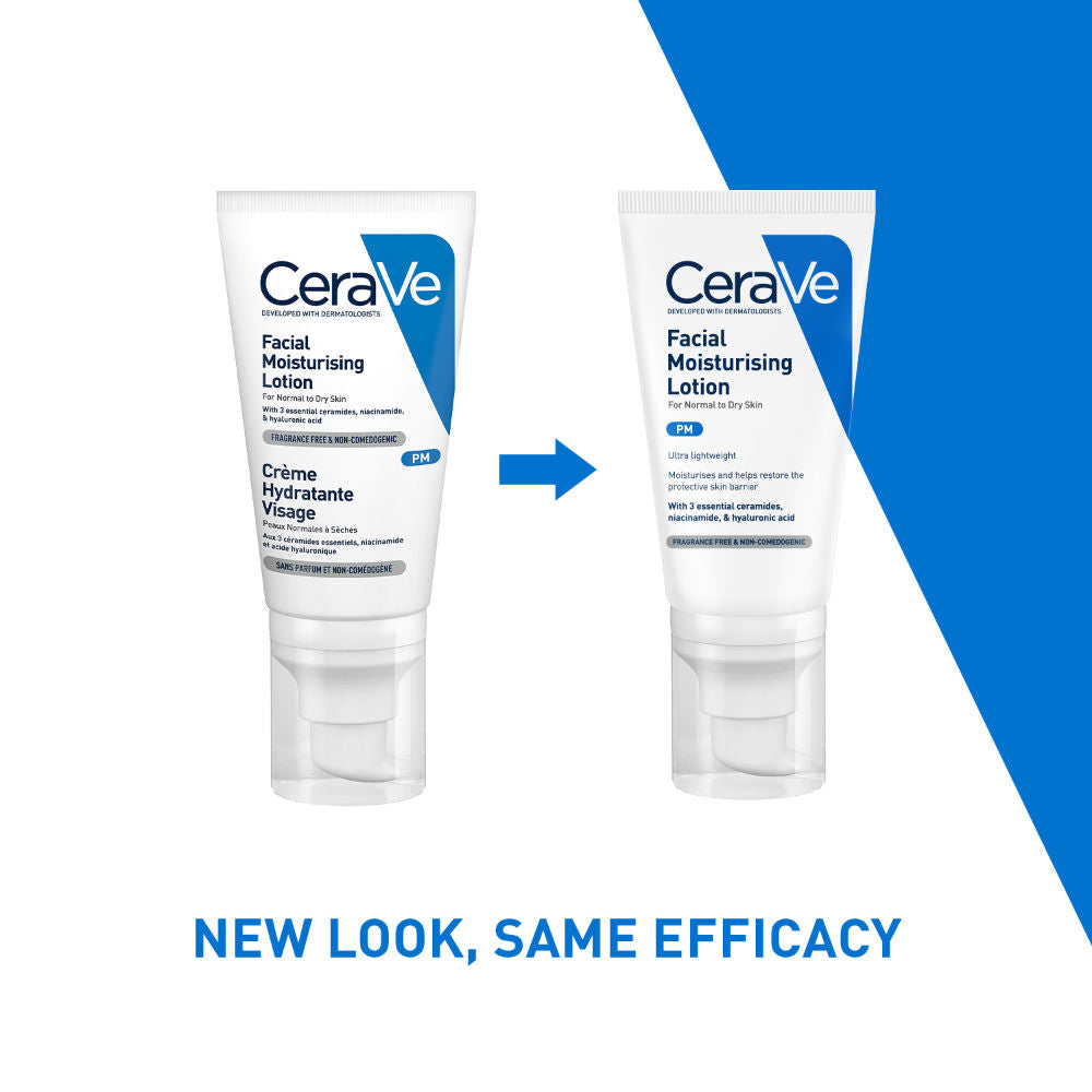 PM Facial Moisturizer Lightweight Night Cream with Ceramides, Niacinamide & Hyaluronic Acid