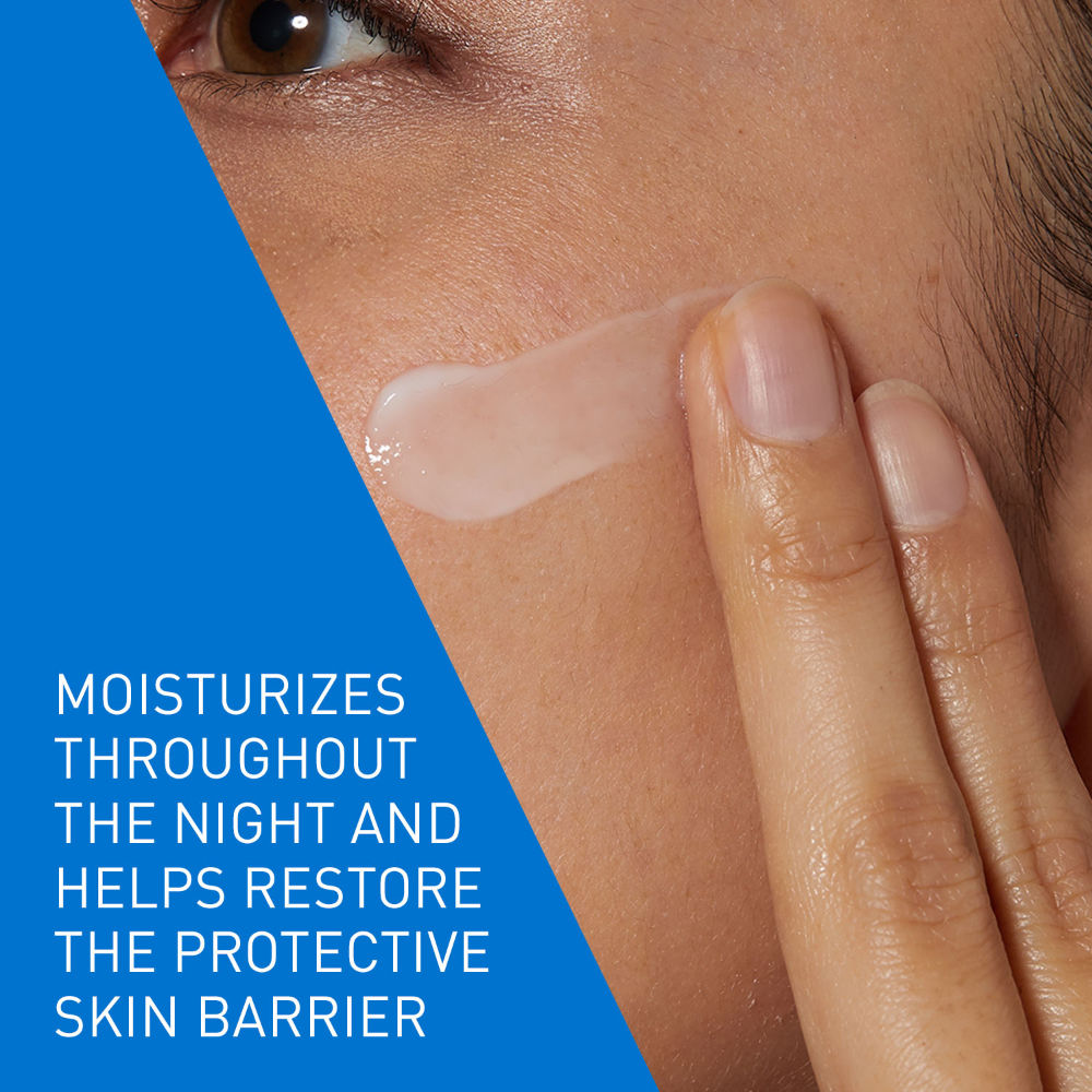 PM Facial Moisturizer Lightweight Night Cream with Ceramides, Niacinamide & Hyaluronic Acid