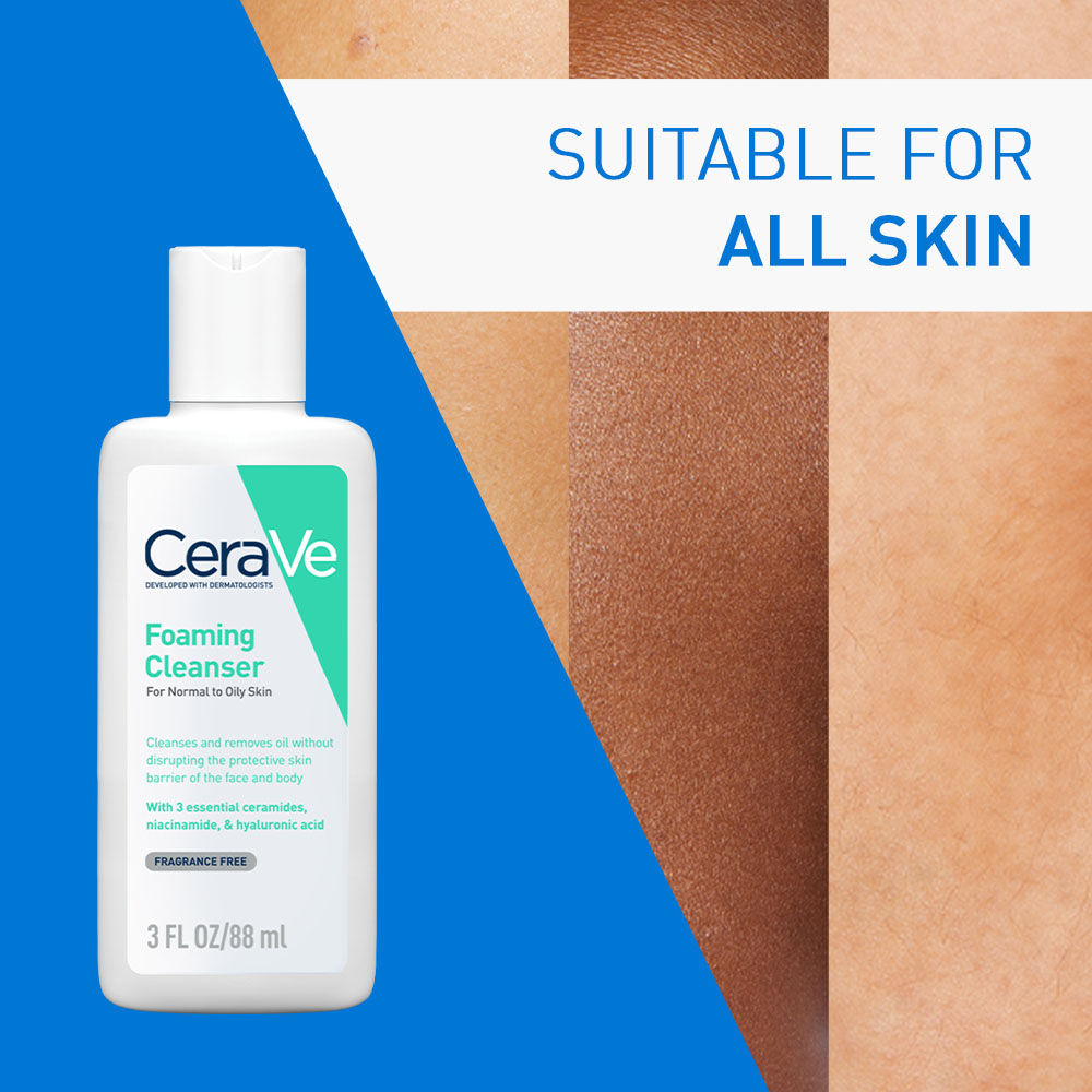 Foaming Cleanser Face Wash For Oily Skin with Ceramides, Dermatologist Recommended