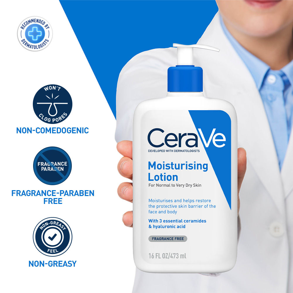 Moisturizing Body Lotion for Normal to Dry skin with Ceramides, Dermatologist recommended