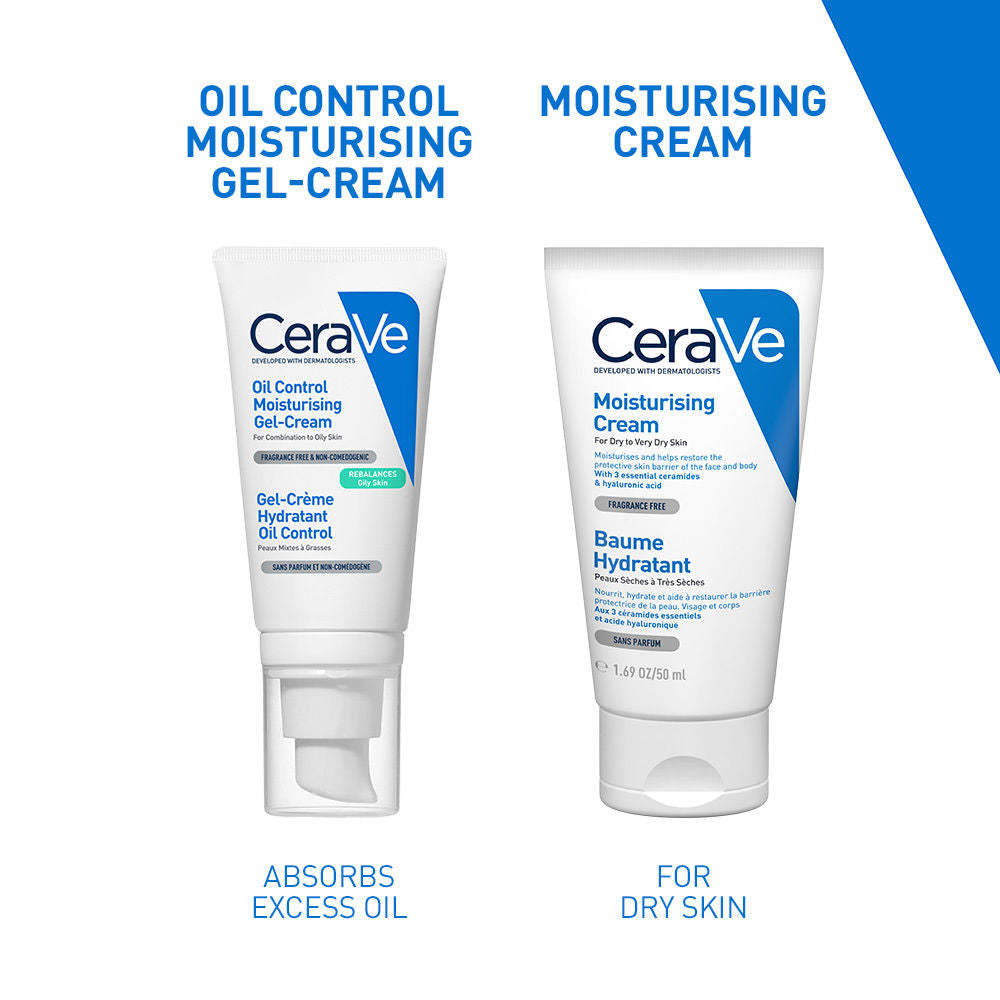 Oil Control Gel-Cream Lightweight Moisturizer For Oily & Combination Skin With Shine Control