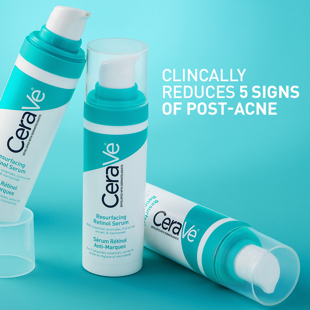 Resurfacing Retinol Serum, Reduces Acne Marks with Licorice Root Extract & Niacinamide