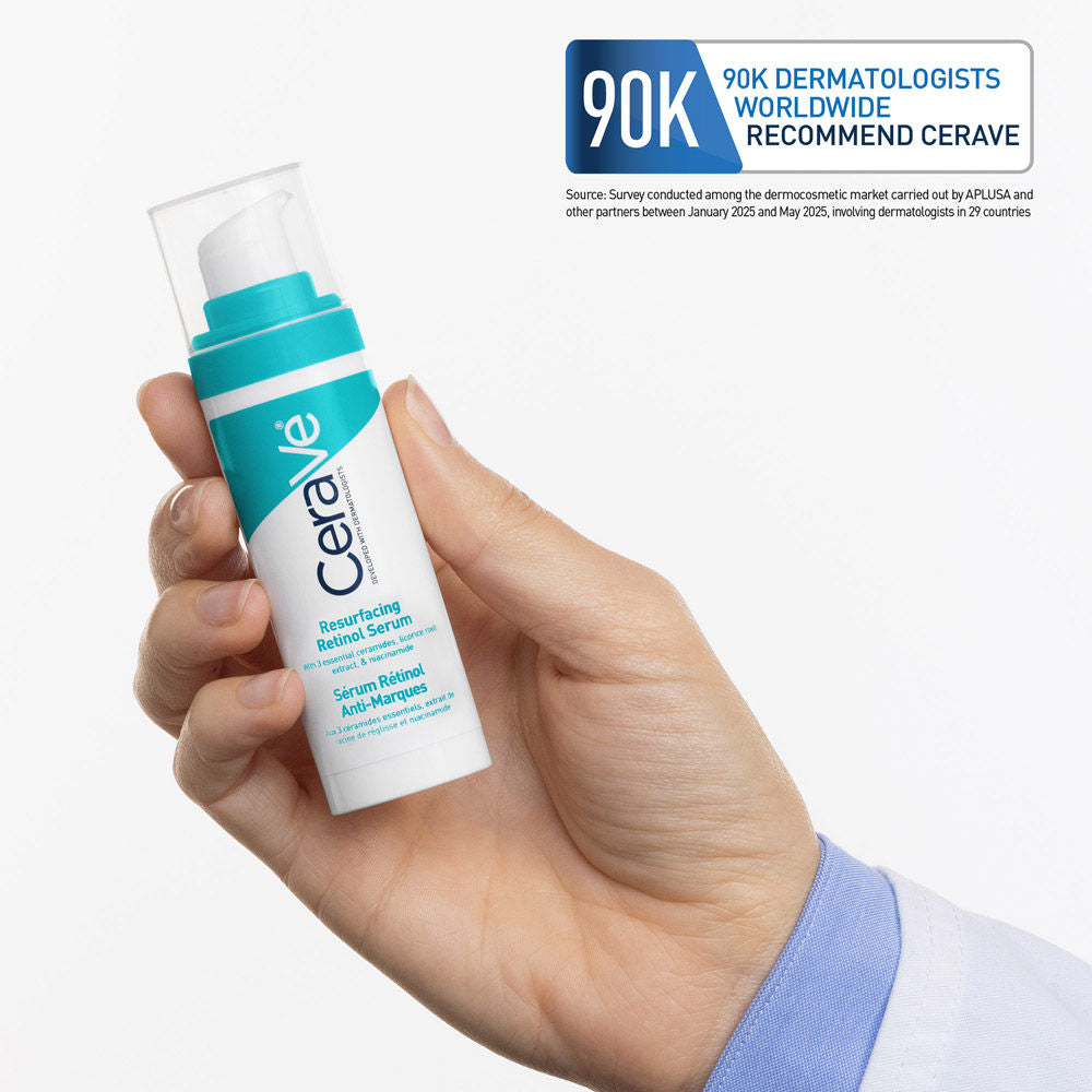 Resurfacing Retinol Serum, Reduces Acne Marks with Licorice Root Extract & Niacinamide