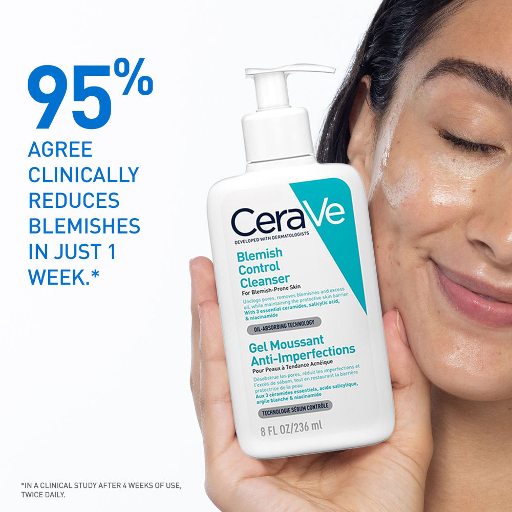 Blemish Control Cleanser With 2% Salicylic Acid & Niacinamide For Acne-Prone Skin