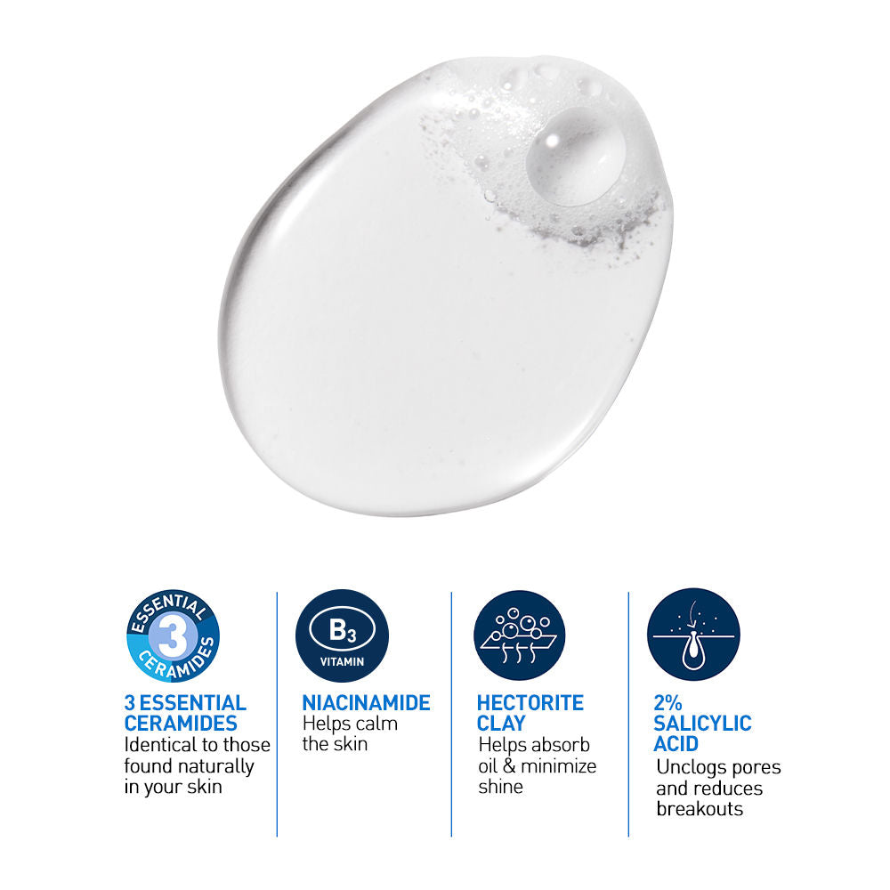 Blemish Control Cleanser With 2% Salicylic Acid & Niacinamide For Acne-Prone Skin