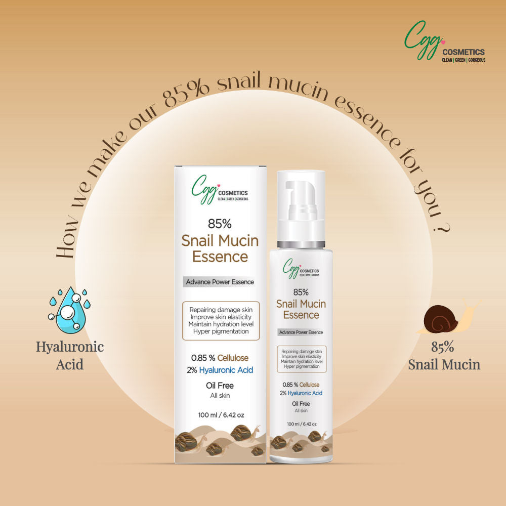 slay with 85% Snail Mucin Essence, Snail Cellulose, Oil Free