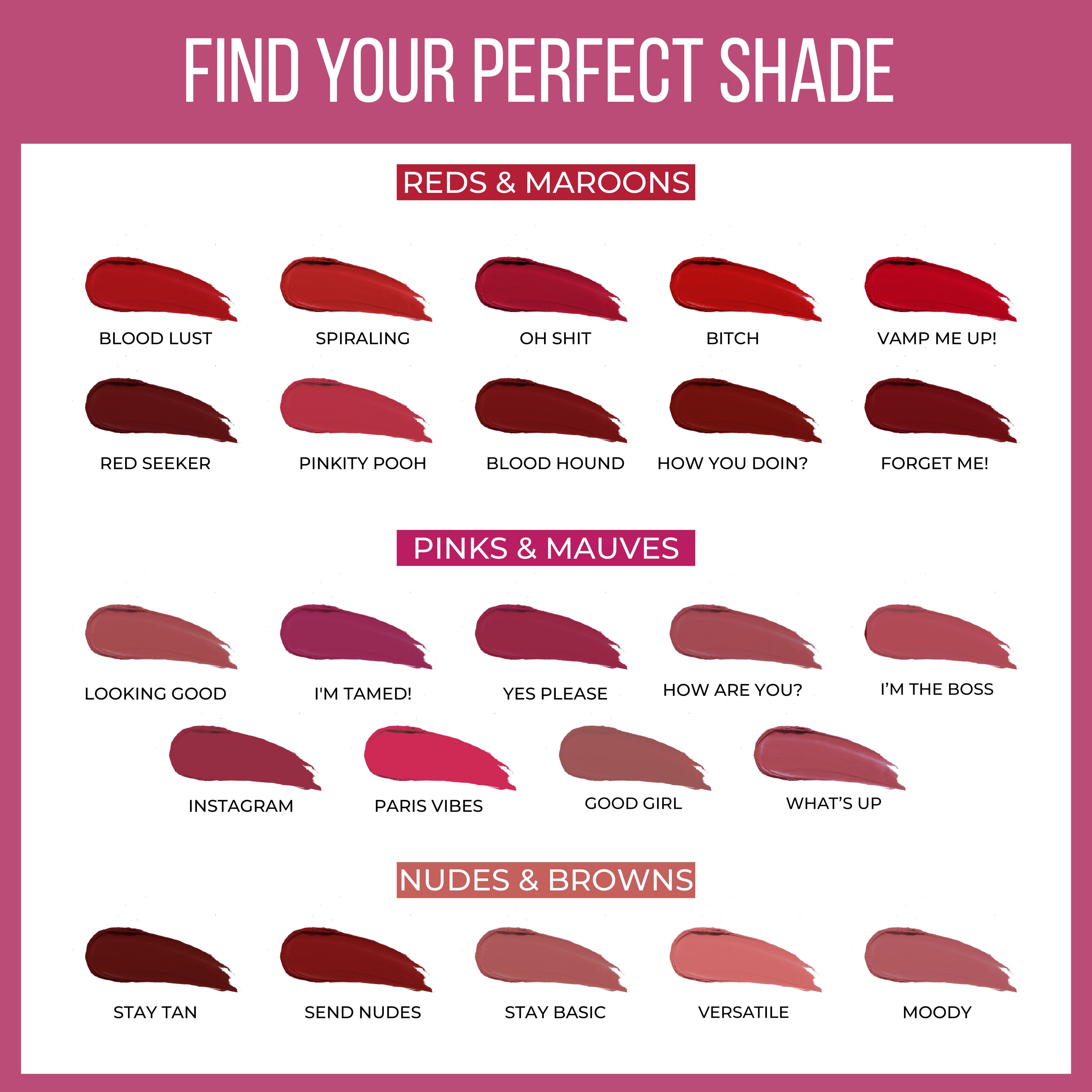 24 Hrs Non Transfer Matte Lipstick, Creamy Texture Matte Finish, Waterproof