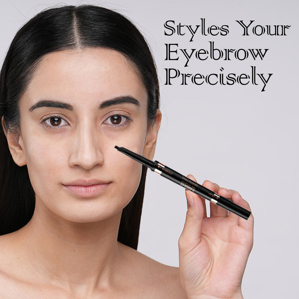Smudge Free Eyebrow Pencil, 2 In1 Define & Blend,12hrs Long Lasting