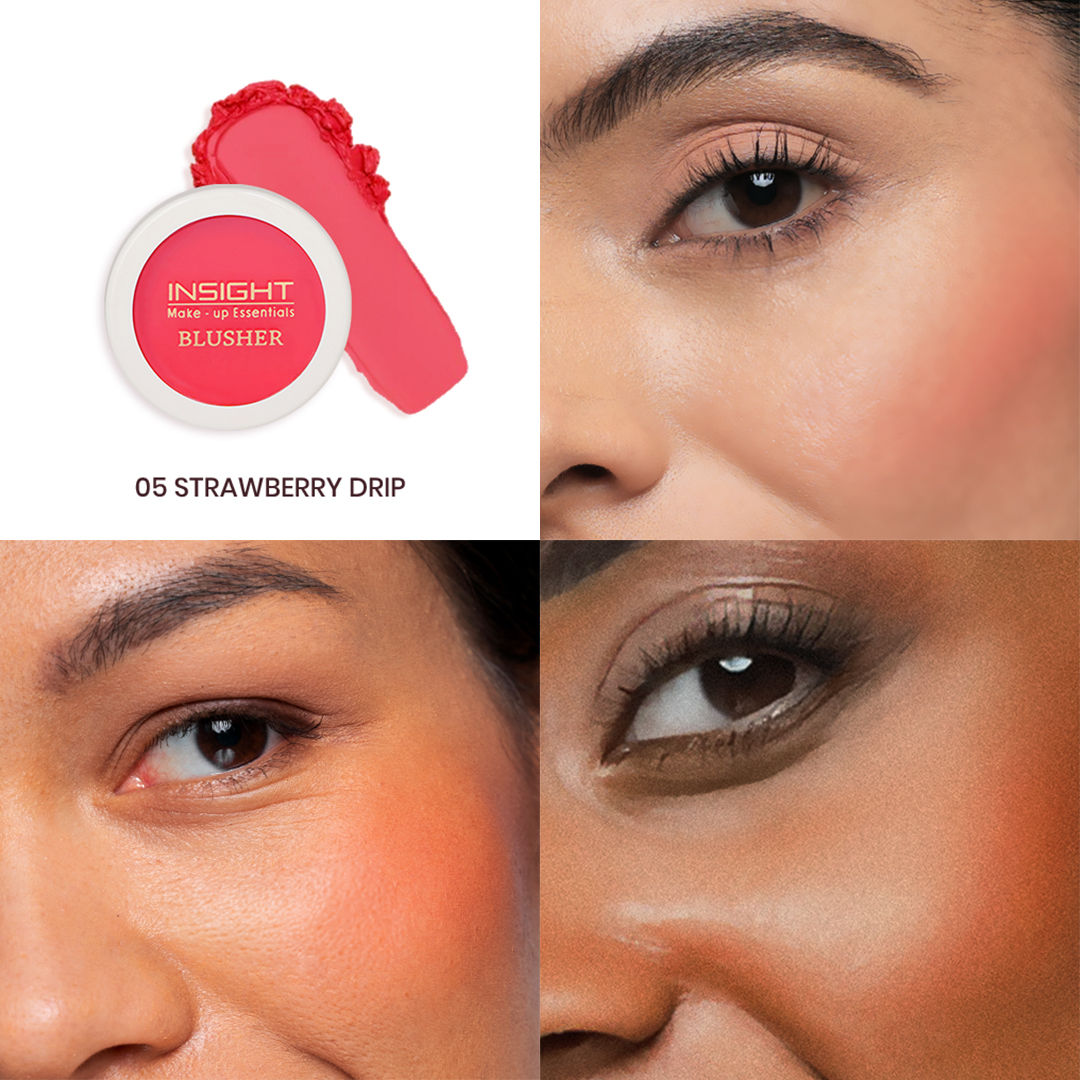 Blusher With Vitamin E, Multi Use Super Pigmented, Dewy Finish