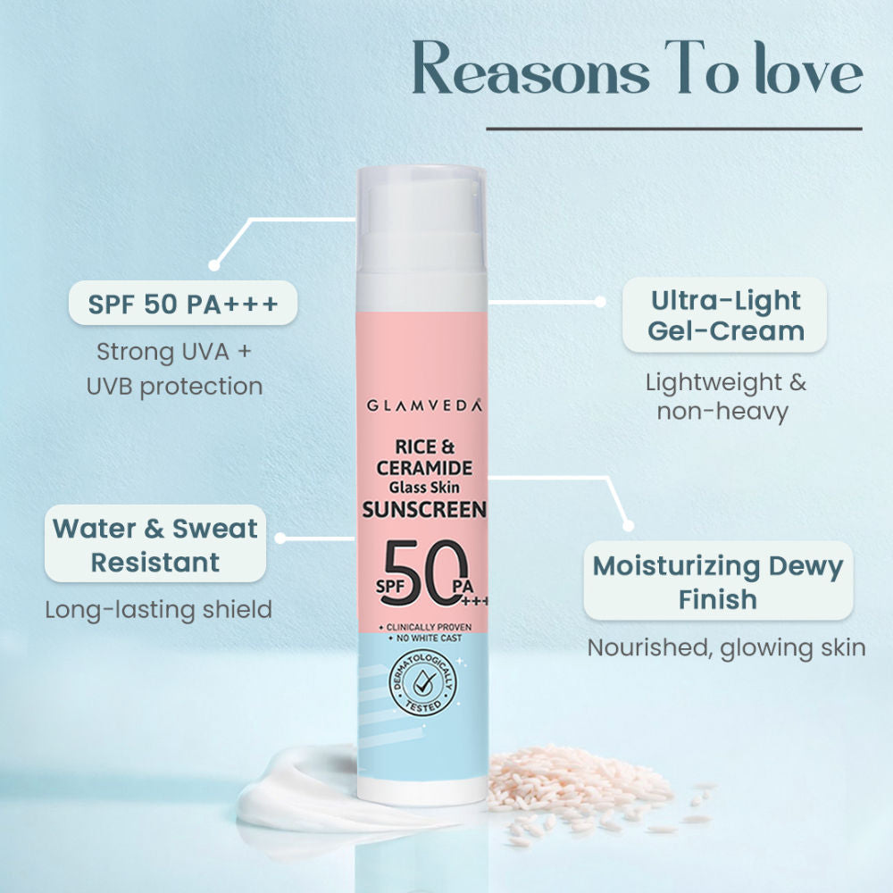 Glass Skin Rice & Ceramide Invisible Sunscreen SPF 50 PA+++