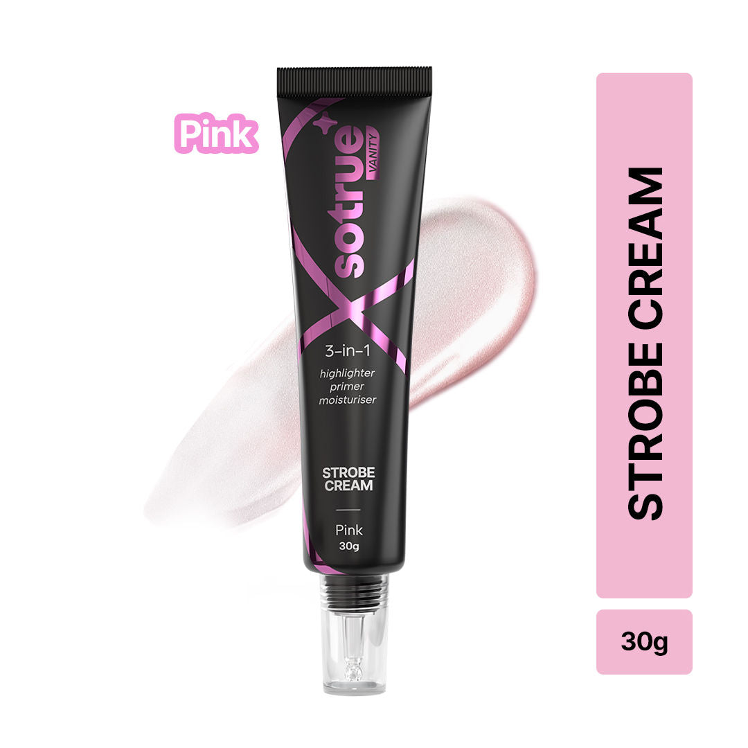 Strobe Illuminating Cream + Moisturizer With Hyaluronic Acid - Pink