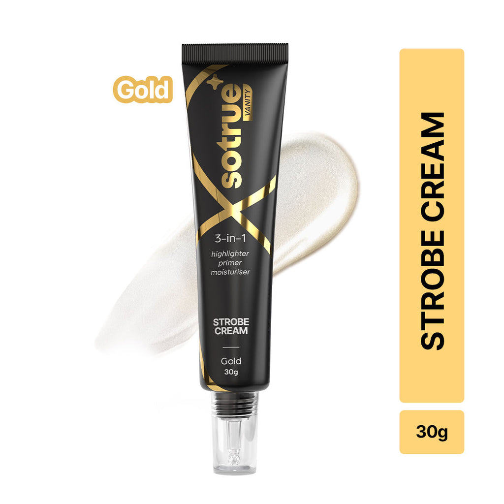 Strobe Illuminating Cream + Moisturizer With Hyaluronic Acid - Gold