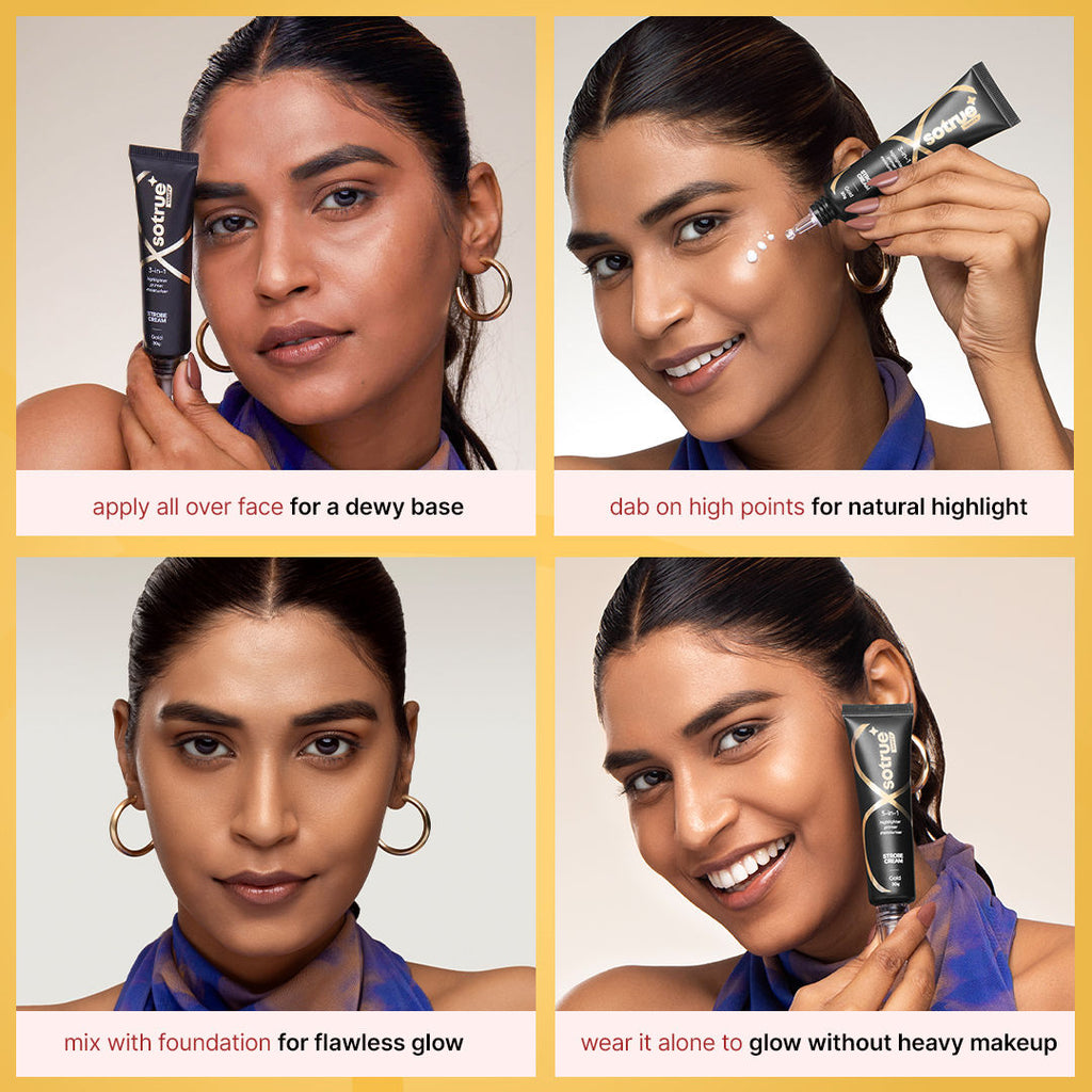 Strobe Illuminating Cream + Moisturizer With Hyaluronic Acid - Gold
