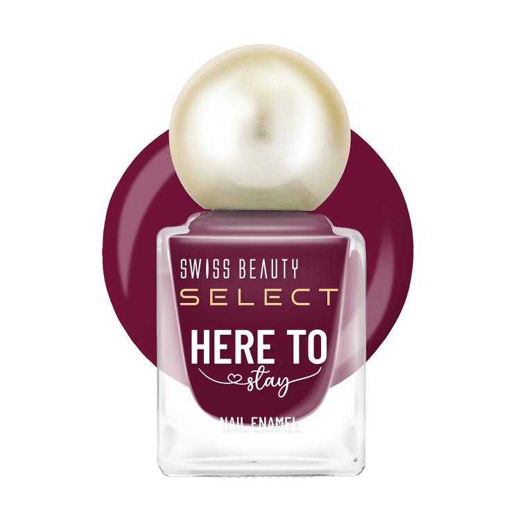 Select Here To Stay Nail Enamel - Ruby Wine