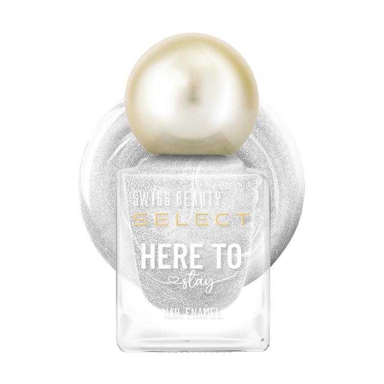 Select Here To Stay Nail Enamel - Metallic Silver
