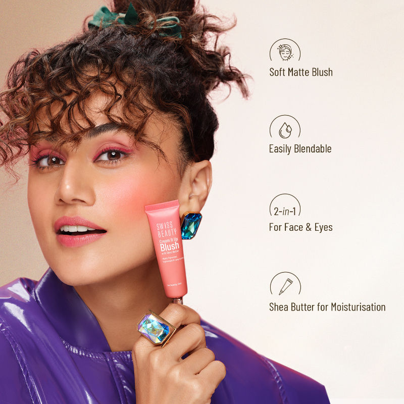 Cream It Up Blusher With Shea Butter , Multi-Functional , Matte Finish