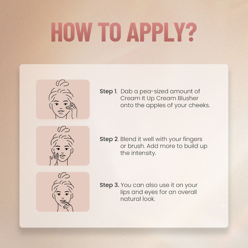 Cream It Up Blusher With Shea Butter , Multi-Functional , Matte Finish