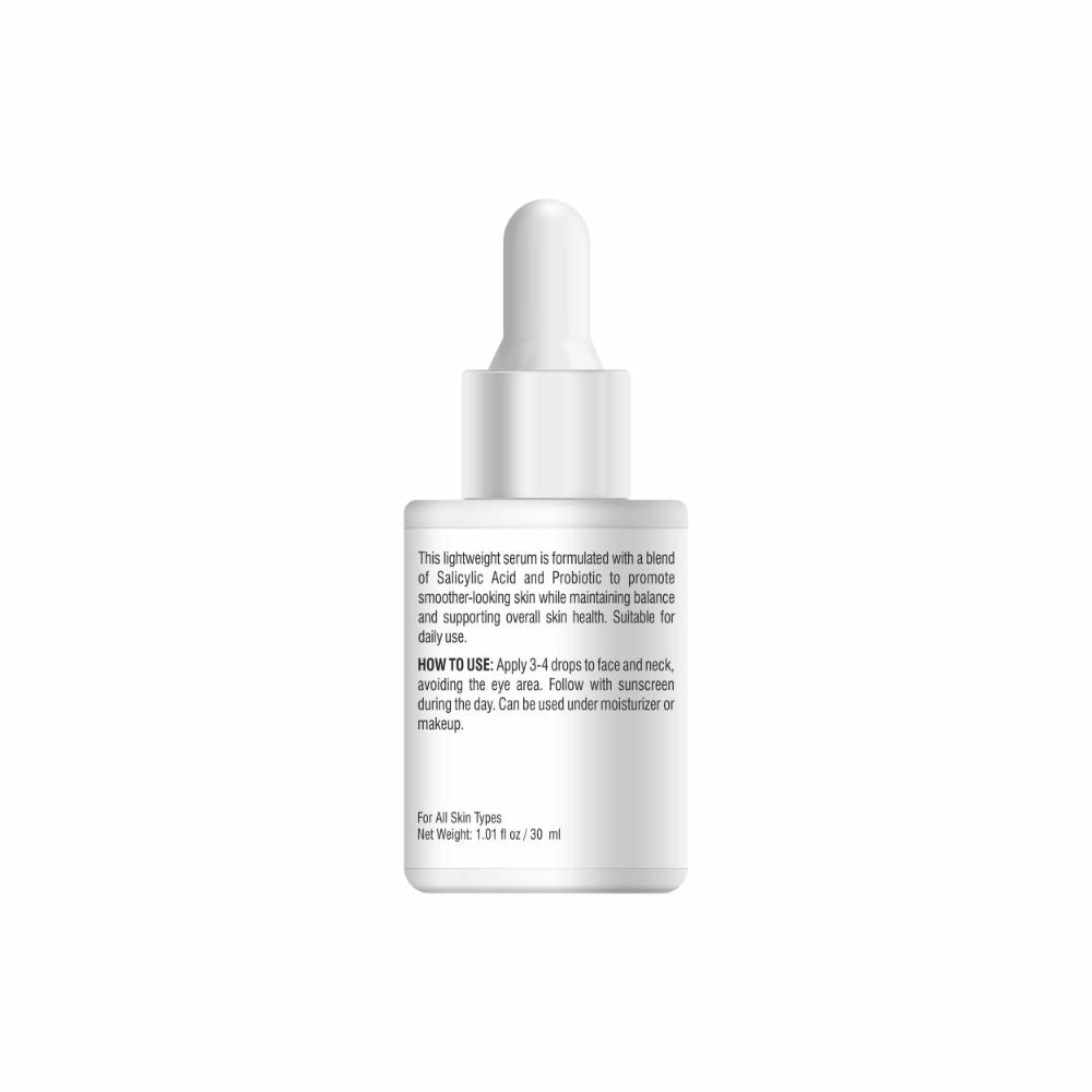 Phytoderma Face Serum With 2% Salicylic Acid & Probiotics Reduces Rough & Uneven Skin