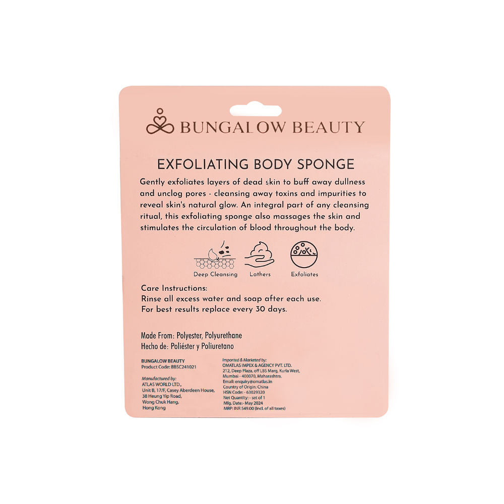 Natural Exfoliating Body Scrubber Sponge
