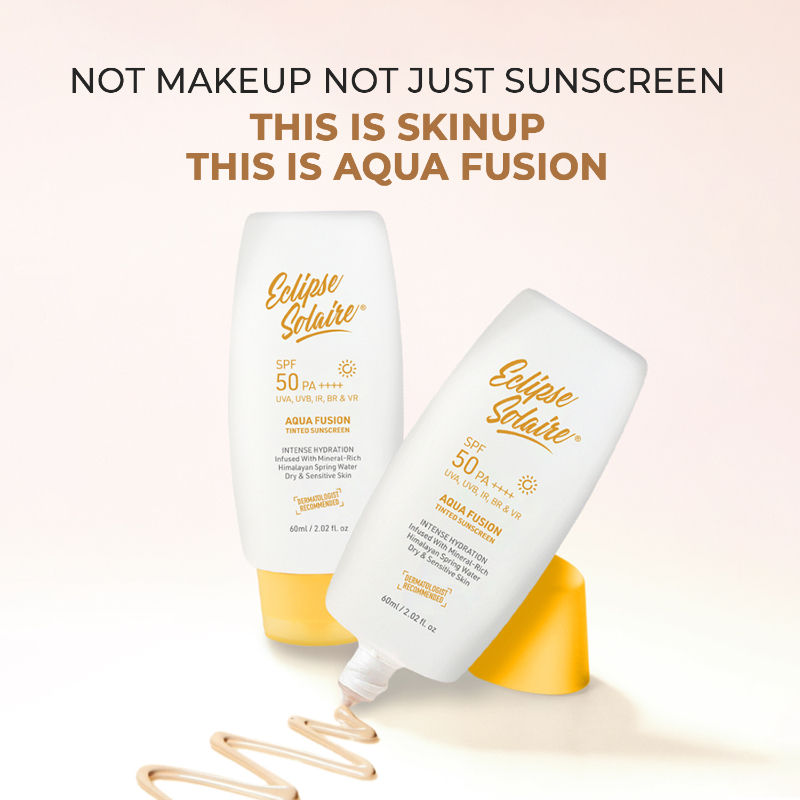 Aqua Fusion Tinted Sunscreen 5X Protection Non-Greasy, All Skin Types SPF 50 Pa++++