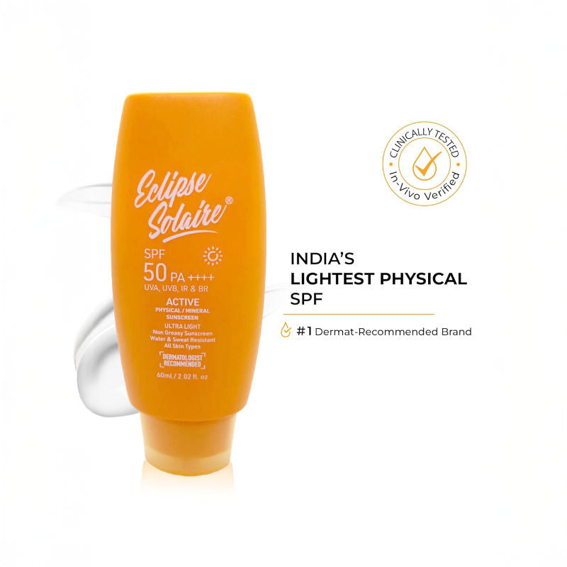 Active Sunscreen SPF 50 PA+++ for All Skin Types No White Cast