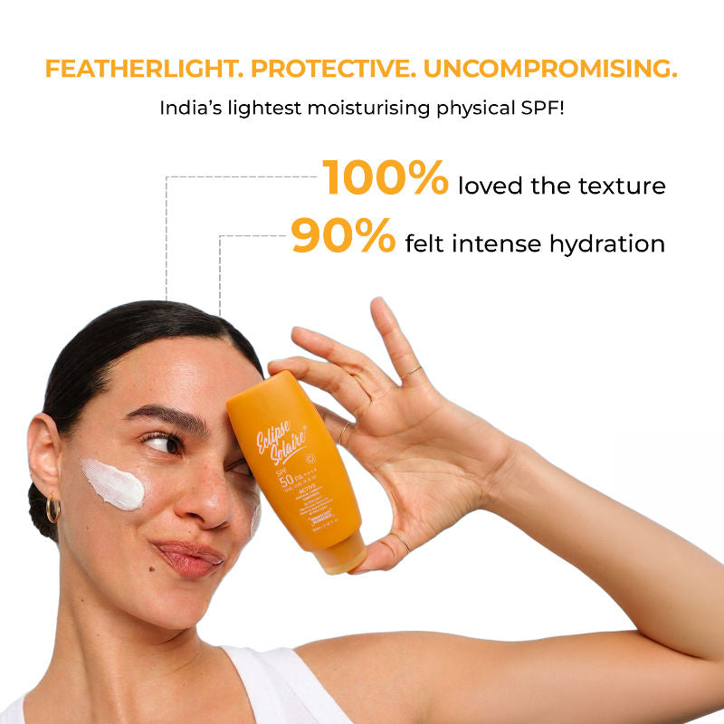 Active Sunscreen SPF 50 PA+++ for All Skin Types No White Cast