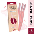 Reusable Face Razor For Women Facial Hair- 3 Razors - Instant & Painless Hair Removal