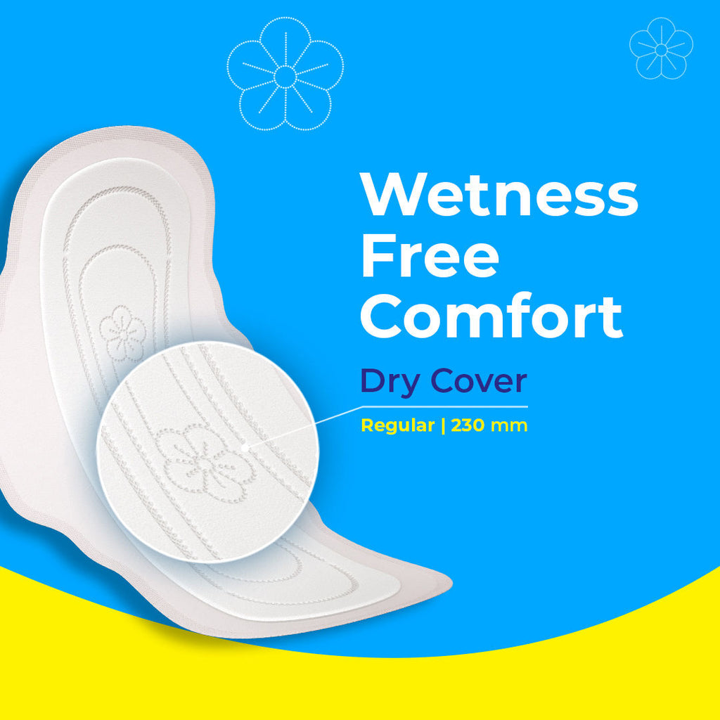 Dry Feel Sanitary Pads For Women With Leakage Protection And Quick Absorbption