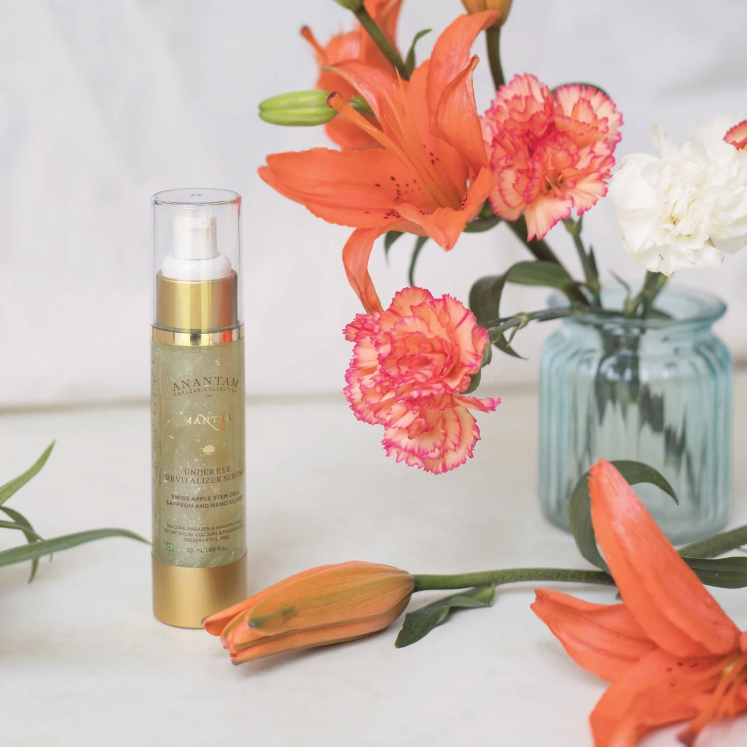 Anantam Under Eye Revitalizer Serum - Swiss Apple Stem Cell, Saffron And Nano Silver