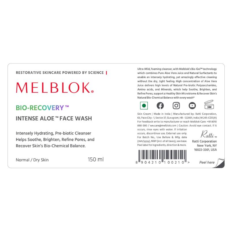 Bio-recovery Intense Aloe Face Wash