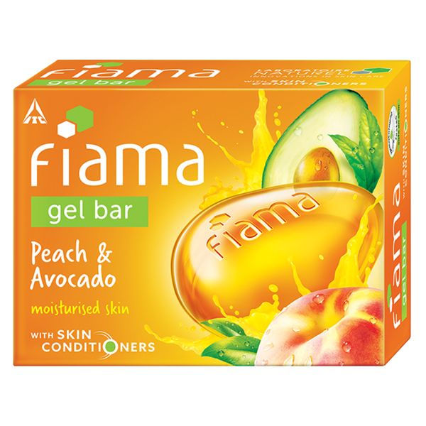 Peach & Avocado Gel Bar for Moisturized Skin, Skin Friendly PH, Soft & Happy Skin