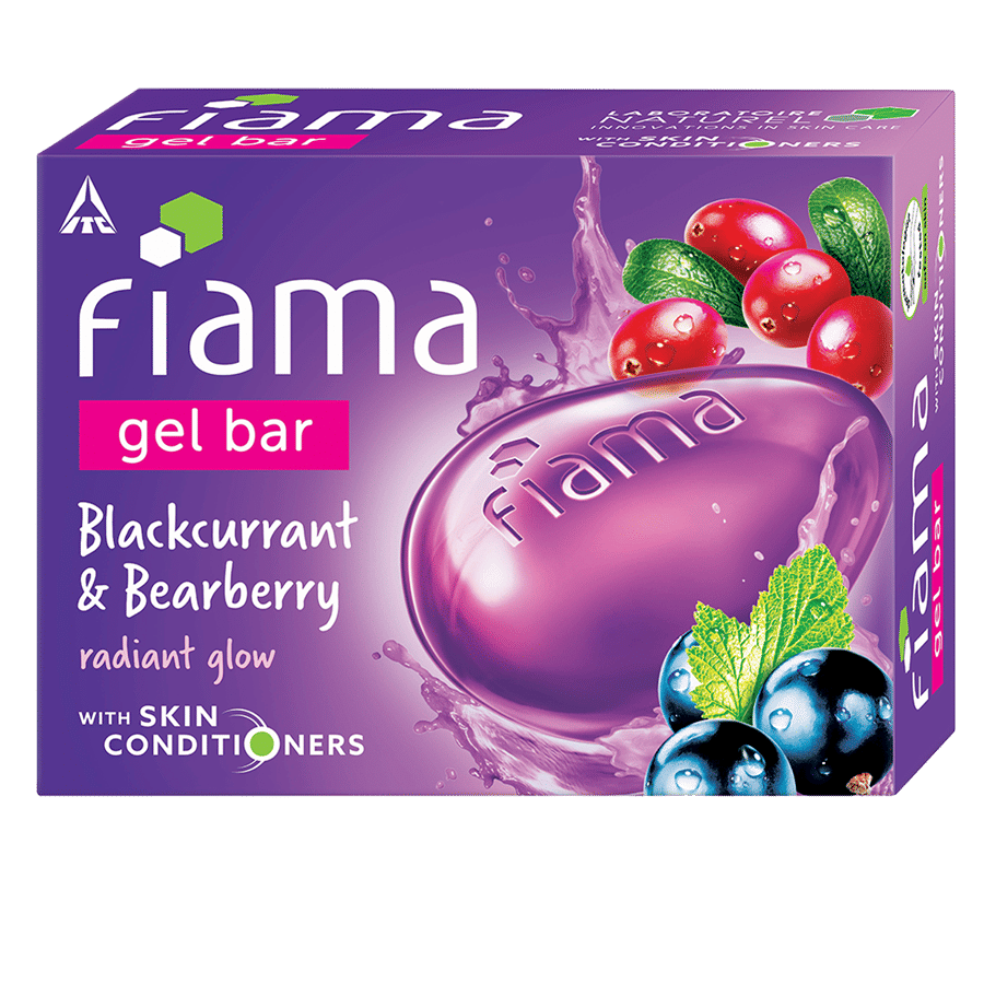 Blackcurrant & Bearberry Gel Bar for Radiant Glowing & Hydrating Skin, Soft & Happy Skin