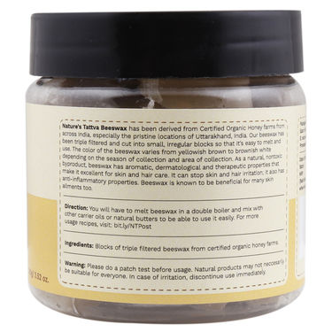 Pure Beeswax Blocks in Jar Packaging, Perfect for Making Lip Balm, Lotion Bars