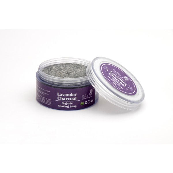 Natural & Organic Lavender Charcoal Shaving Soap