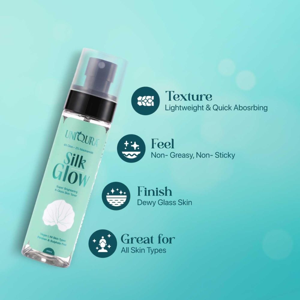 Korean Glass Skin Face Toner for Glowing Skin with 2% Niacinamide & Rice Water Toner & Mist