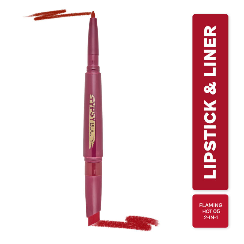 Twist & Pout Lipstick And Lip Liner - Flaming Hot