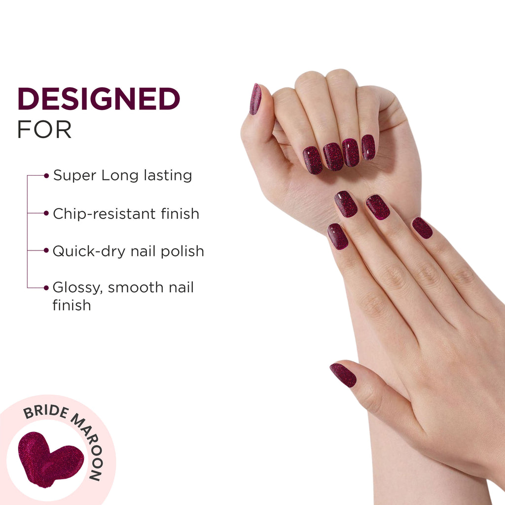 Colors Glossy & Chip Resistant Nail Polish Long Lasting Nail Enamel