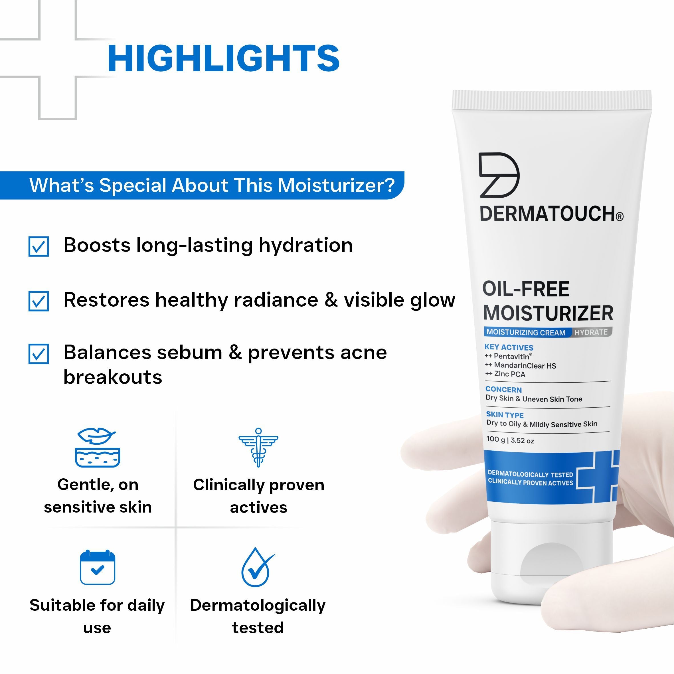 Oil-Free Moisturiser Lightweight Hydration & Non-Greasy Daily Moisture Care