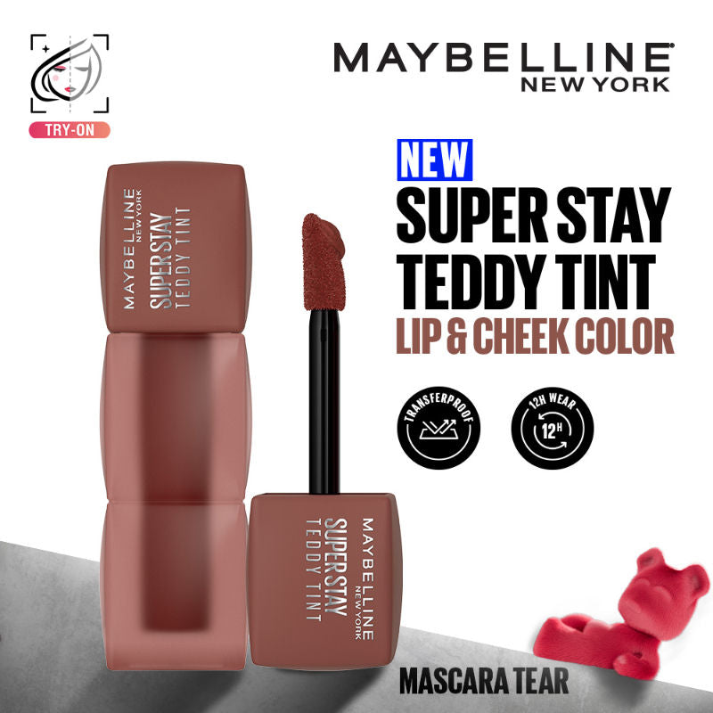 Superstay Teddy Tint - Lip And Cheek Color - Mascara Tear