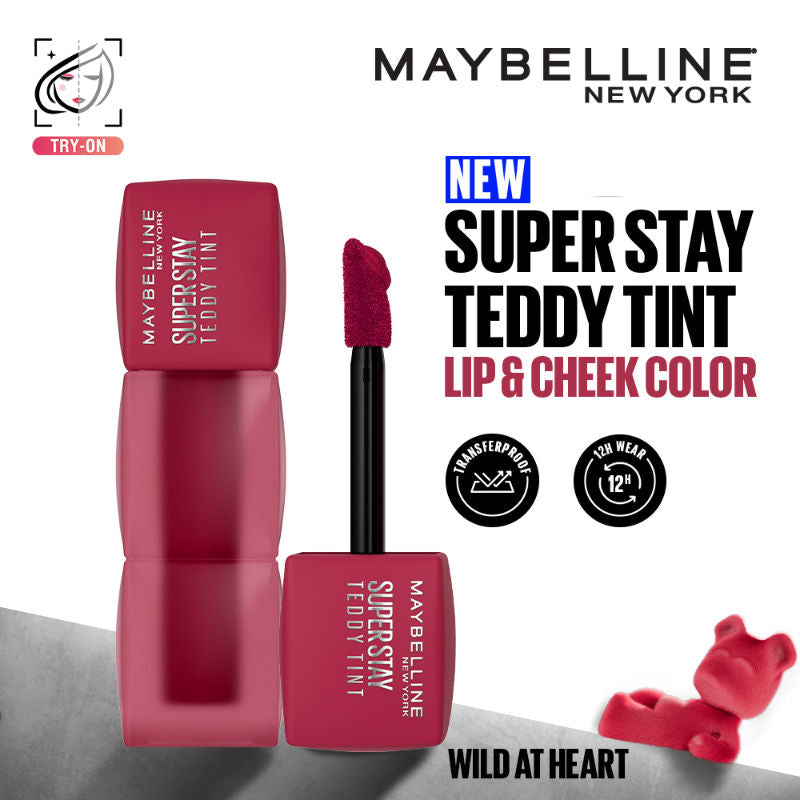 Superstay Teddy Tint - Lip And Cheek Color - Wild At Heart