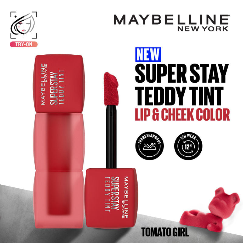 Superstay Teddy Tint - Lip And Cheek Color - Tomato Girl