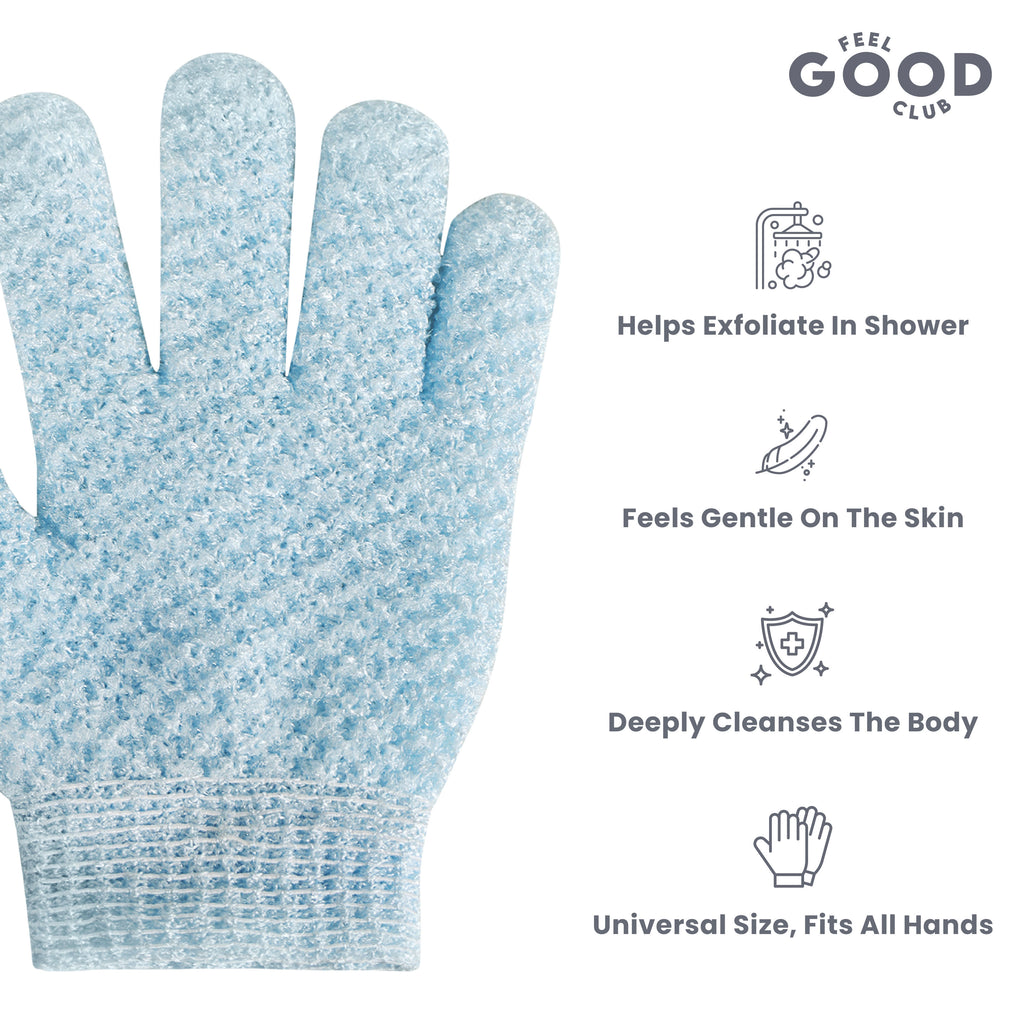 Exfoliating Bath Glove Heavy Quality Body Scrubber Shower Loofah Mitten