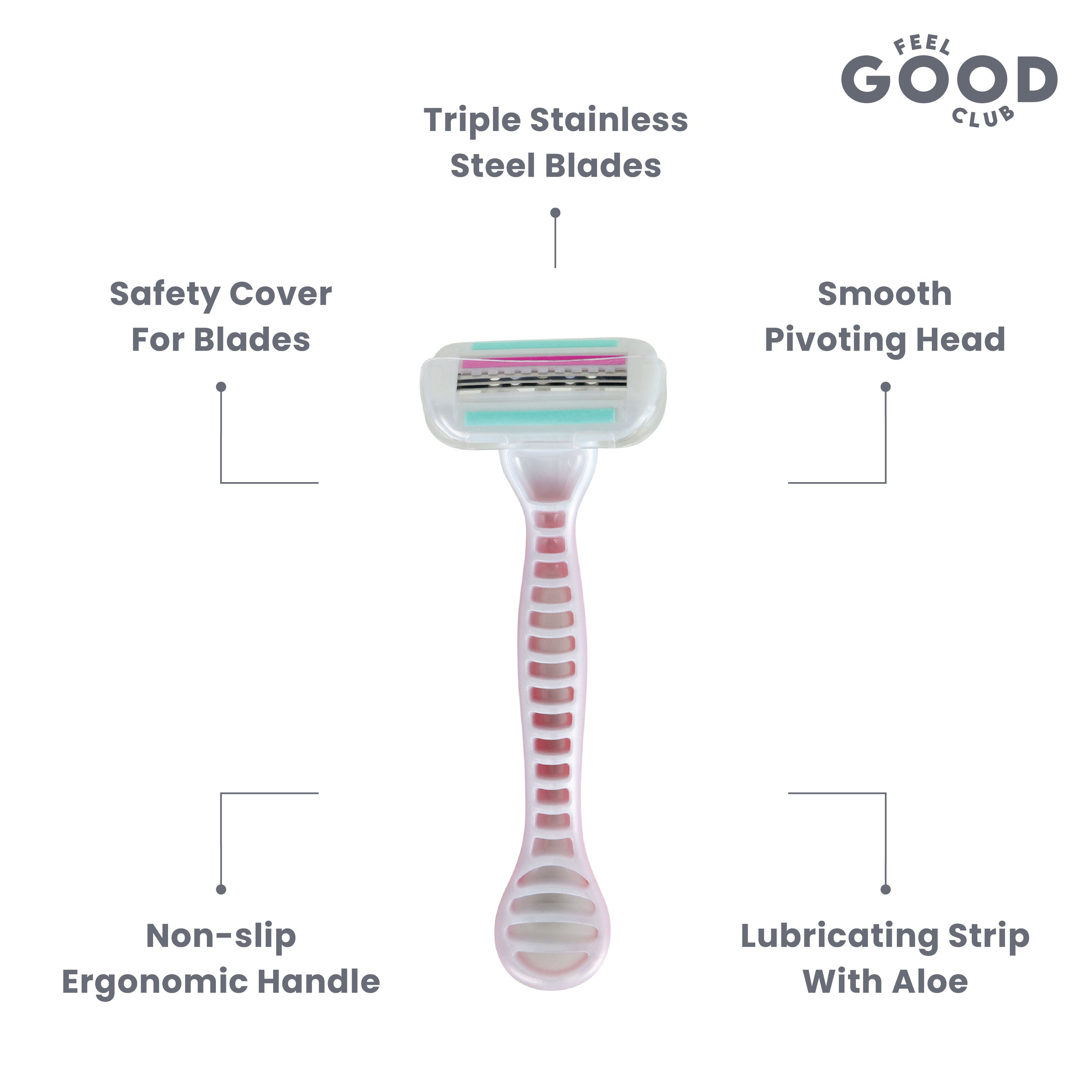 3 Blade Smooth Women's Razor For Quick & Painless Body Bikini Shaving Hair Removal