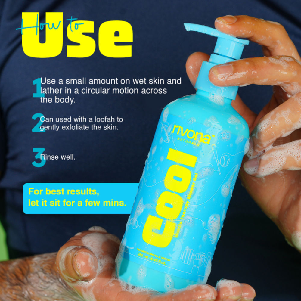 Cooling Shower Gel With Magnesium For Hydrating Skin, Body Wash For Men And Women