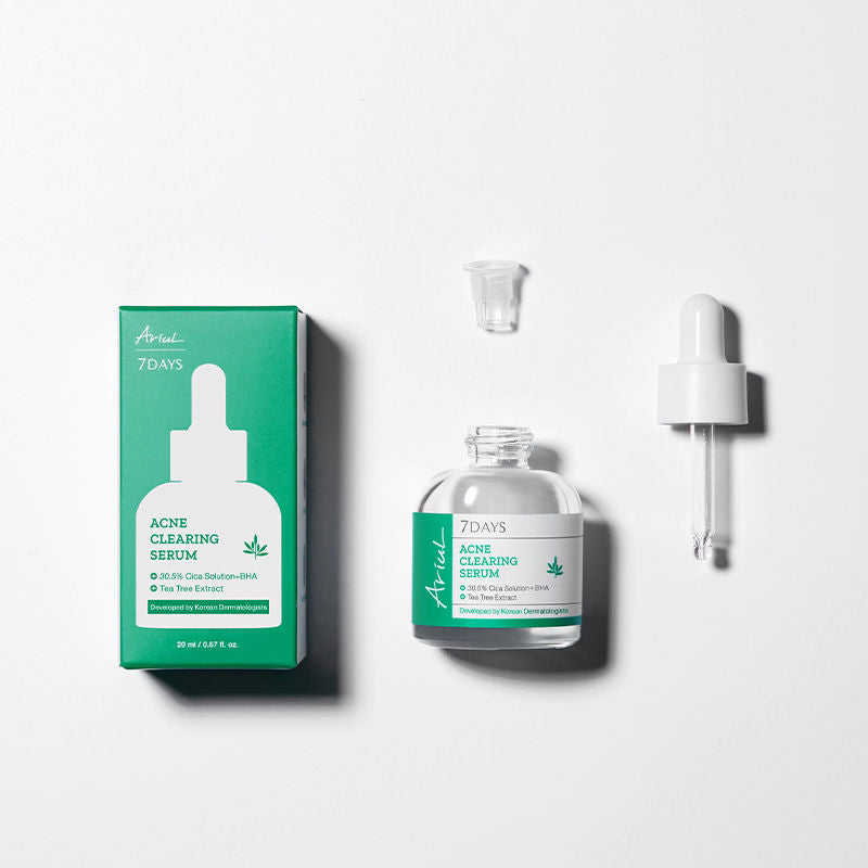 7Days AC Cica Blemish Serum, Cica + BHA Korean Serum for Acne, Redness & Blemish Control