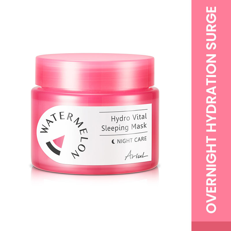 Watermelon Hydro Vital Sleeping Mask, Korean Overnight Hydration & Glow with Niacinamide
