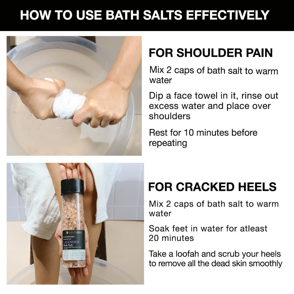 Exfoliating Lavender Himalayan Pink Rock Bath Salt With Vitamin E Olive For Sore Muscles