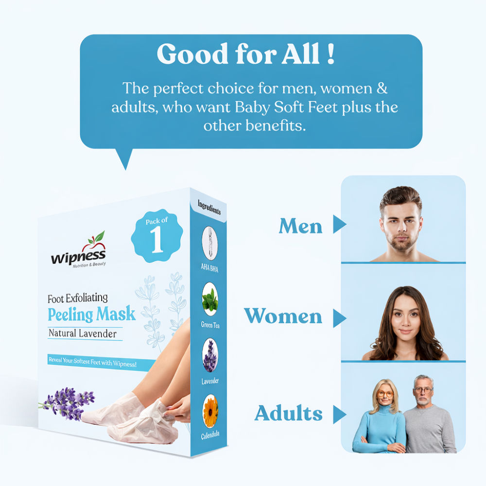 100% Natural Foot Peeling & Exfoliating Foot Mask