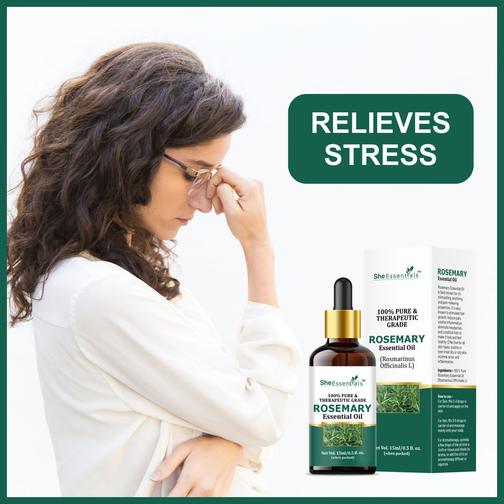 Rosemary Essential Oil For Hair Growth & Longer Hair - 100% Pure & Natural