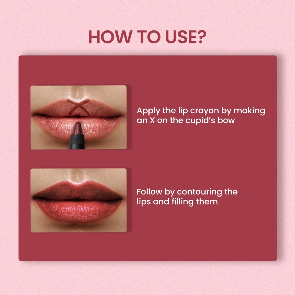 Matte Long Lasting Stay Maxx Lip Crayon Lipstick Matte Finish